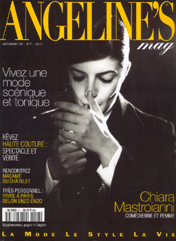 Chiara Mastrioanni Cover Angeline's