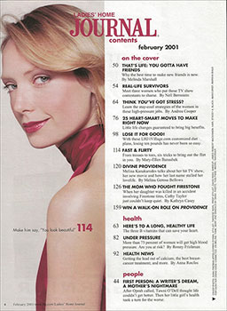 Ladies' Home Journal Redesign Contents Page